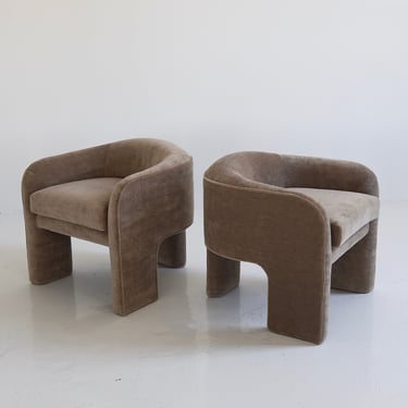 Vladimir Kagan Tri-Leg Chairs, a pair