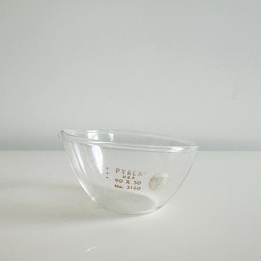 Vintage Pyrex Brand 3180-90 Laboratory Evaporating Dish Chemistry Corning USA 