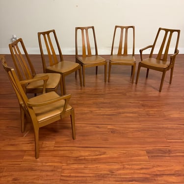 Nathan Furniture High Back Dining Chairs Set of 6