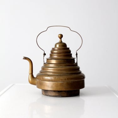 antique brass teapot 