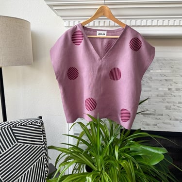 Dusty rose linen top