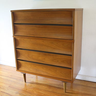 Mid Century Modern Tall Dresser by Johnson Carper