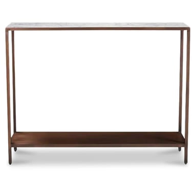 Bottego Console Table Antique Copper