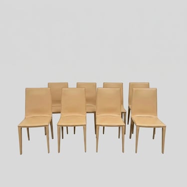 Frag Bottega Leather Dining Chairs