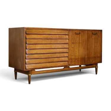 Merton Gershun for American of Martinsville Dania Vintage Mid Century Modern Lowboy Dresser c. 1960s 