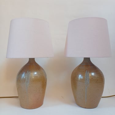 Pair of Studio Pottery Lamps, Conderton Potteries