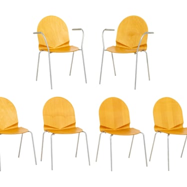 Set of Six Nanna Ditzel for Frederica Furniture "Sonar" Chairs