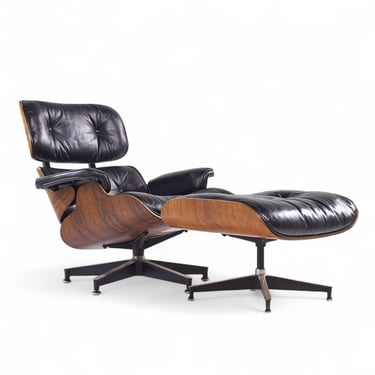 Charles and Ray Eames for Herman Miller Mid Century Rosewood Lounge Chair with Ottoman - mcm 