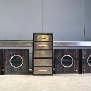 Postmodern custom made credenza, Belgium, 1970s - vintage sideboard - vintage design sideboard - architectural sideboard 