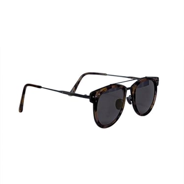 Bottega Veneta - Brown Round Tortoise Sunglasses