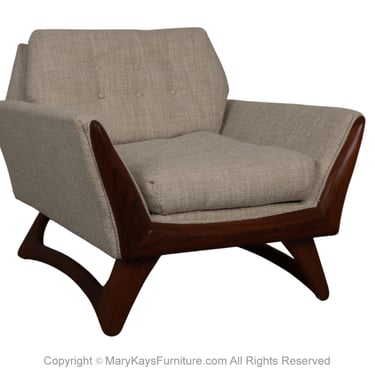 Adrian Pearsall New Upholstery Lounge Chair Mid-Century Modern 