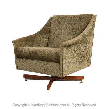 Mid Century Adrian Pearsall Style Swivel Armchair 