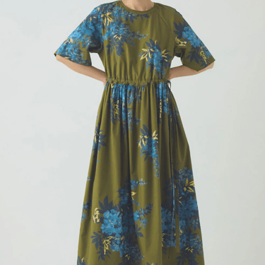 TOAST | Botanical Shadow Print Cotton Dress