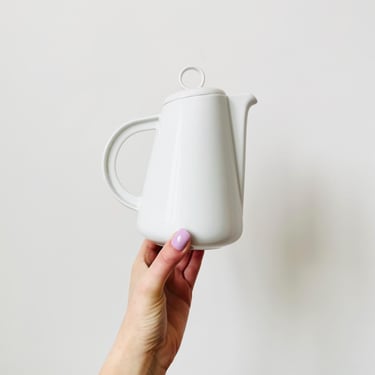 Alessi Porcelain White Teapot  