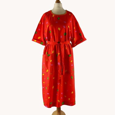 Marimekko 1982 Samba Geometric Print Midi Dress Size EUR 38/40 UK 10/12 US 6/8 