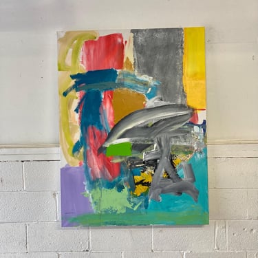Large Original Signed Abstract Oil Painting by Jay Friedman 