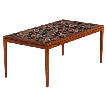 Danish Teak Tile-Top Coffee Table