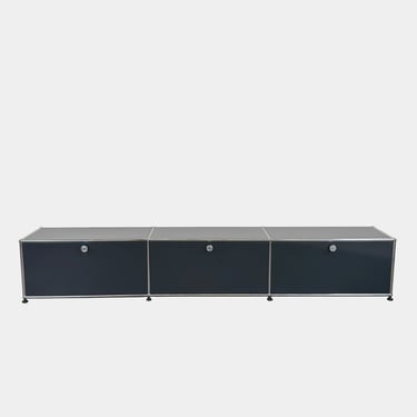 USM Haller Low Console - Three Flap Door Unit