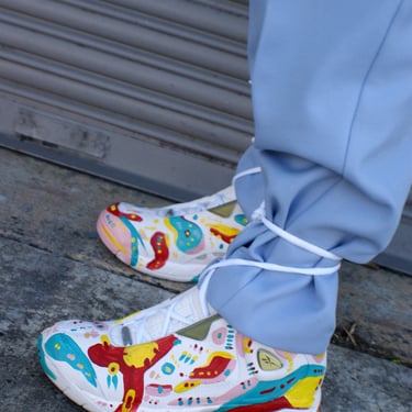 Hand Painted Vintage Reebok Sneakers 