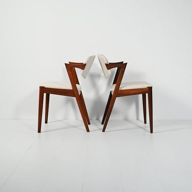 Pair of Kai Kristiansen “Model 42” Chairs in Rosewood – Danish Modern 1950s/60s Design 