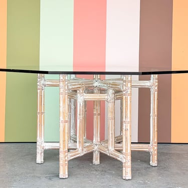 McGuire Style Bamboo Dining Table