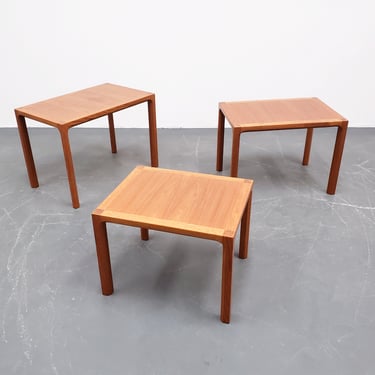 Nest of Three Rosewood Side Tables by Kai Kristiansen, Denmark 1960
