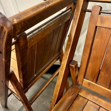 1920s Folding Slat Chairs