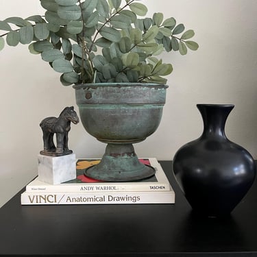 Verdigris Copper Planter 