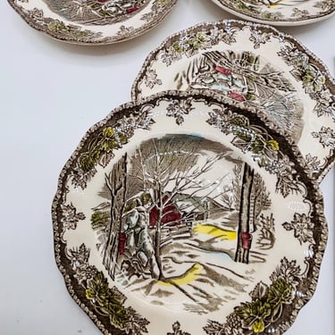 Vintage Johnson Brothers Friendly Village the sugar maples, Trinket plate, Vanity Plate by LeChalet