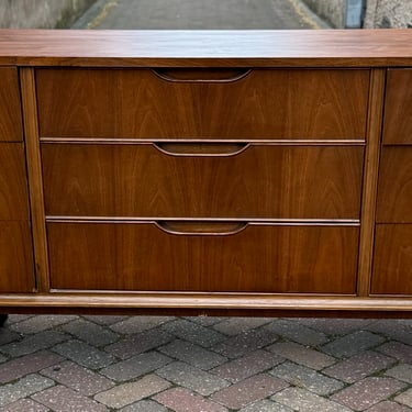 Walnut Nine Drawer Long Dresser