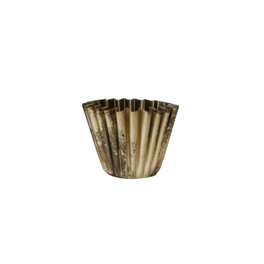 Fluted Metal Planter