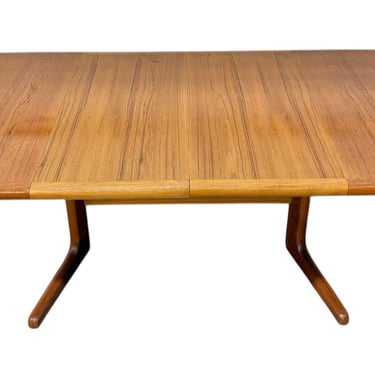 Vintage Danish Modern Teak Oval Dining Table 