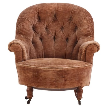 A French Napoleon III Lounge Chair, C. 1860.