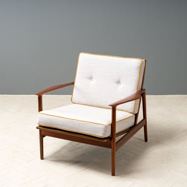Ib Kofod-Larsen Walnut Lounge Chair