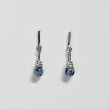 Alma Earrings in Blue Jasper