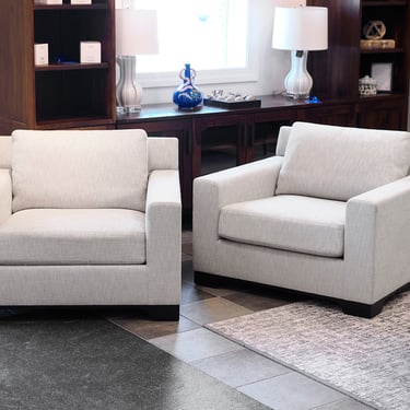 Pair of Holly Hunt Upholstered Accent Chairs