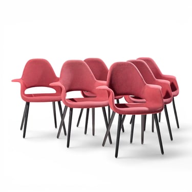 Charles Eames & Eero Saarinen for Vitra Organic Dining Chairs - Set of 6 - mcm 
