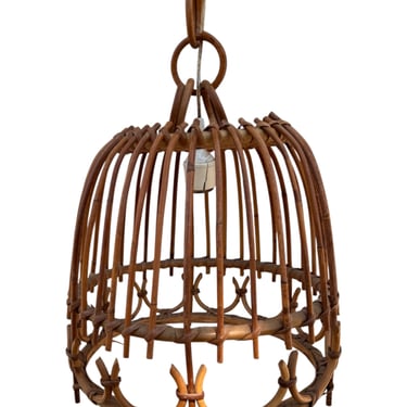 French Bamboo Pendant Light