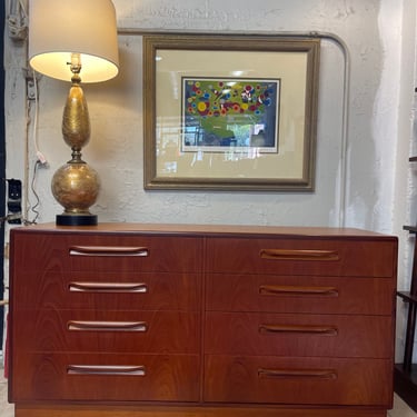 Mid Century Teak Eight Drawer Dresser by GPlan