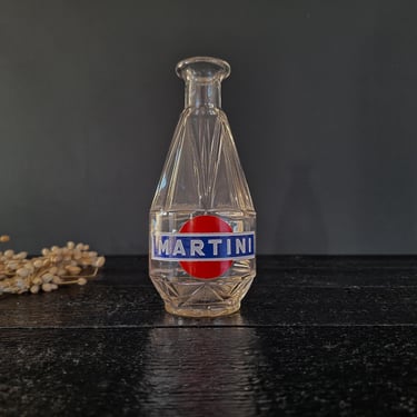 Barware MARTINI Glass Carafe Pastis Bottle Liquor Decanter Mid Century Barware French Bistro 
