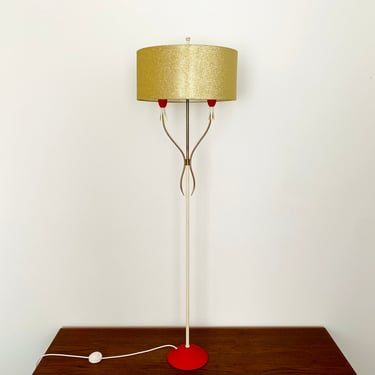 Italian Mid-Century Modern Brass Floor Lamp | 1950s 