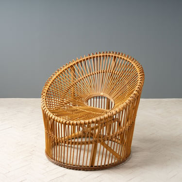 Franco Albini Rattan Lounge Chair