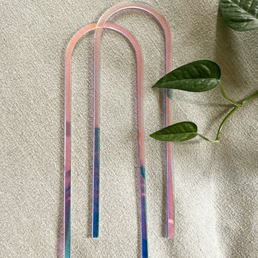 Narrow Arch Acrylic Plant Trellis Support (for 4” pots) set of 2/ Rainbow Plant Trellis for Indoor Plant / Houseplant Trellis / Mini Trellis 