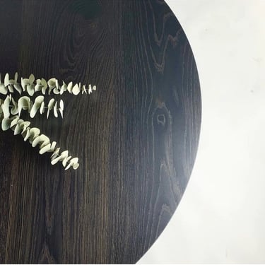 Ebonized white oak coffee table. 