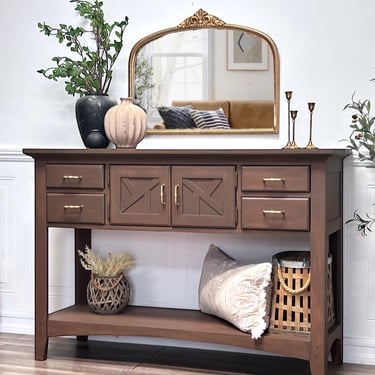 Gorgeous Rustic Sideboard Entryway Table Console Cabinet Storage 