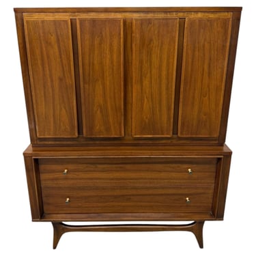 Mid-Century Modern Kent Coffey Insignia Walnut High Chest 