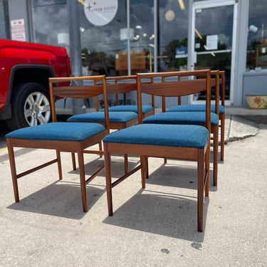 Mid Century Teak Dining Chairs Designed by Tom Robertson for A.H. McIntosh