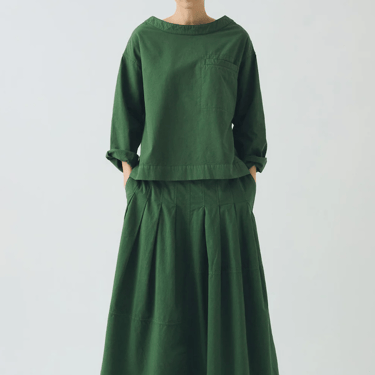 TOAST | Cotton Linen Poplin Smock Top