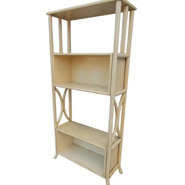 Vintage Bent Bamboo Bookcase 