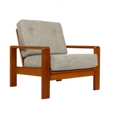Teak Frame Lounge Chair, 1970s